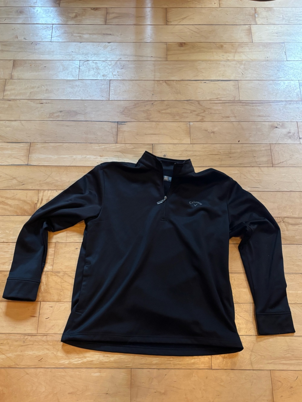 Callaway Men's Extra Large Fleece Lined Black Half-Zip Golf Pullover